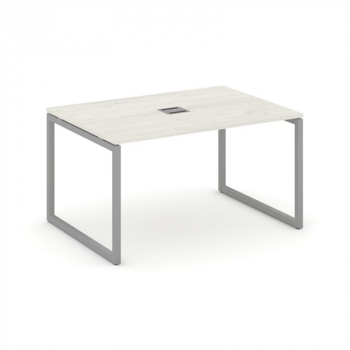 Style Project Стол переговорный SN-4O.SPRG-002 Дуб Наварра/Металл Серый 1180*980*750