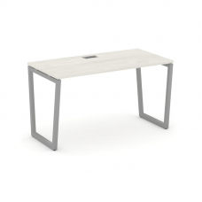 Style Project Стол письменный SN-4T2.SP-014 Дуб Наварра/Металл Серый/Заглушка Пластик Серебро 1580*7