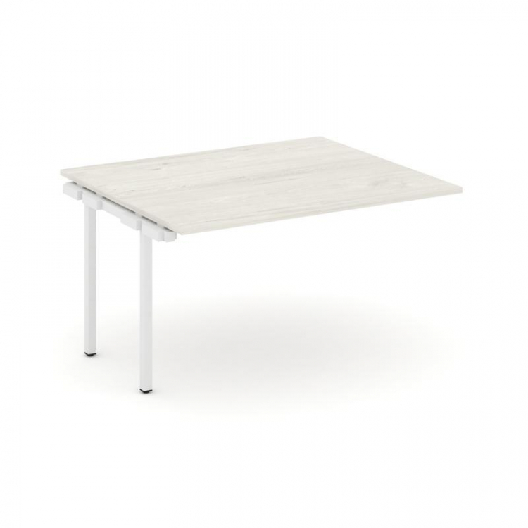 Style Project Проходной наб. элем. перег. стола SN-4P.NSPRG-033.3 Дуб Наварра/Металл Белый 1380*1180