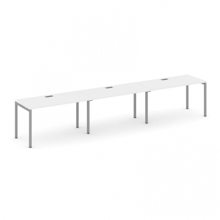 Style Project Рабочая станция 1 сторон. SN-4P.ORS-052 Белый/Металл Серый 3540*800*750