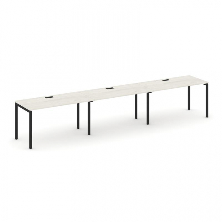 Style Project Рабочая станция 1 сторон. SN-4P.ORS-053 Дуб Наварра/Металл Черный 4140*800*750