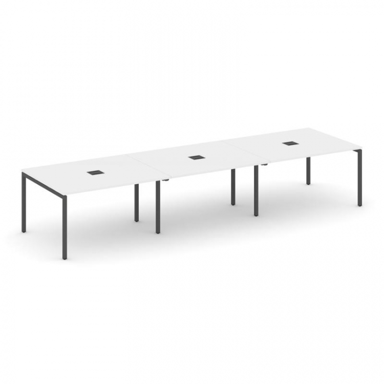 Style Project Стол переговорный SN-4P.SPRG-052 Белый/Металл Антрацит 3540*1180*750