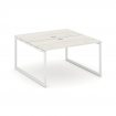 Style Project Рабочая станция 2-х сторон. SN-4O.DRS-024 Дуб Наварра/Металл Белый 1580*1632*750