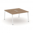 Style Project Рабочая станция 2-х сторон. SN-4A.DRS-011 Дуб Табак/Металл Белый 980*1432*750