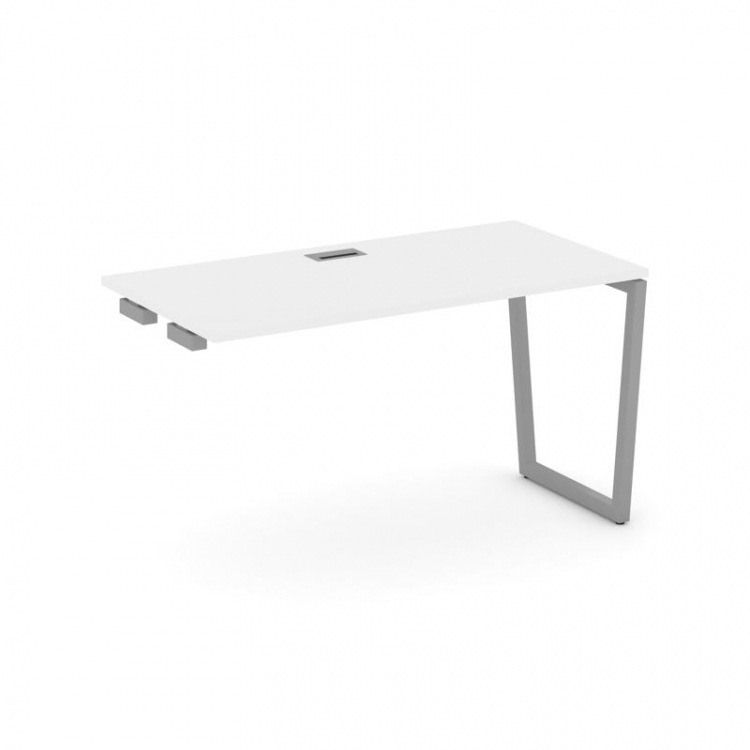 Style Project Стол-приставка к опор. элем. SN-4T2.OPRS-001 Белый/Металл Серый/Заглушка Пластик Сереб