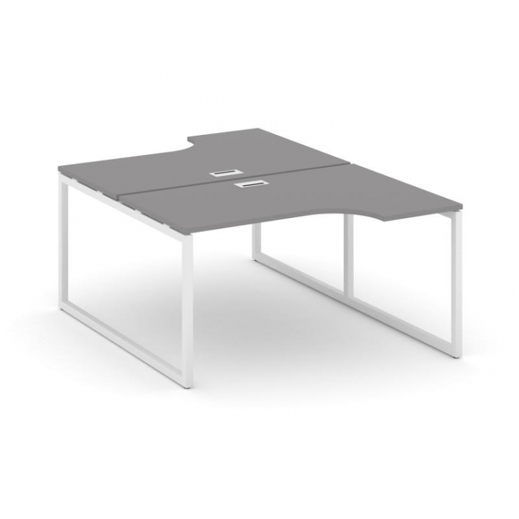 Стайл Проджект Рабочая станция эргономичная SN-4O.DRPA-012 Серый Пепел/Металл Белый 1580*1432/1992*7