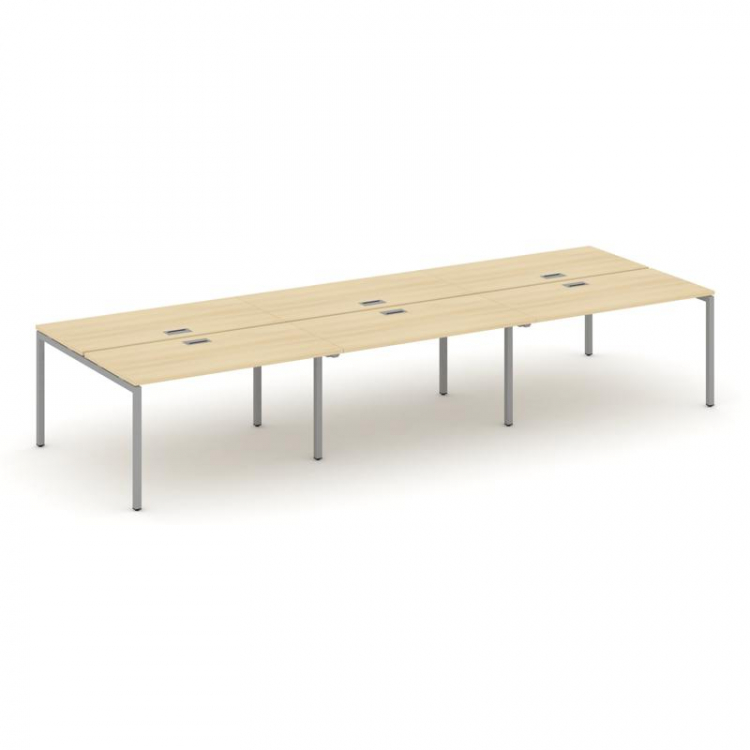 Style Project Рабочая станция 2-х сторон. SN-4P.DRS-081 Акация Лорка/Металл Серый 2940*1632*750