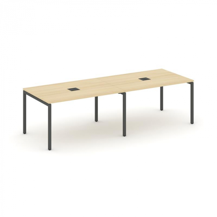 Style Project Стол переговорный SN-4P.SPRG-012 Акация Лорка/Металл Антрацит 2360*980*750