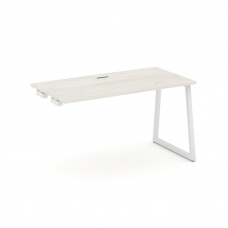 Style Project Стол-приставка к опор. элем. SN-4T1.OPRS-002 Дуб Наварра/Металл Белый/Заглушка Пластик