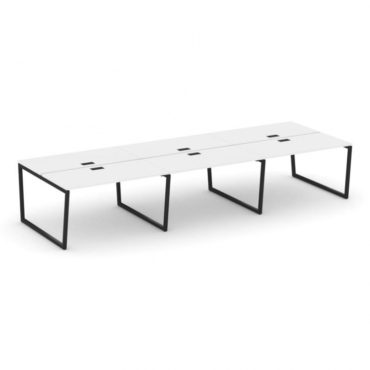 Style Project Рабочая станция 2-х сторон. SN-4T2.DRS-063 Белый/Металл Черный/Заглушка Пластик Черный