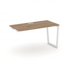 Style Project Стол-приставка к опор. элем. SN-4T2.OPRS-004 Дуб Табак/Металл Белый/Заглушка Пластик Б