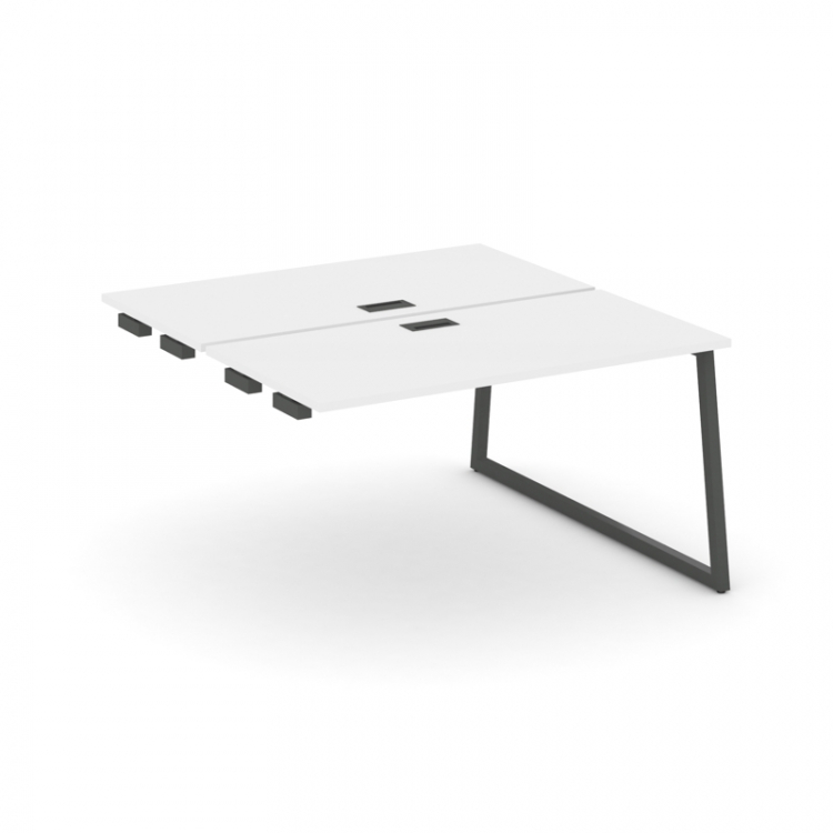 Style Project Стол-приставка к опор. элем. SN-4T1.DPRS-013 Белый/Металл Антрацит/Заглушка Пластик Че