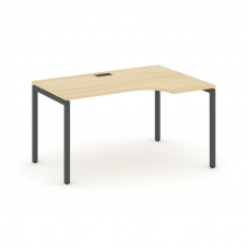 Style Project Стол рабочий эргоном. SN-4P.SPA-001(R) Акация Лорка/Металл Антрацит 1380*600/980*750