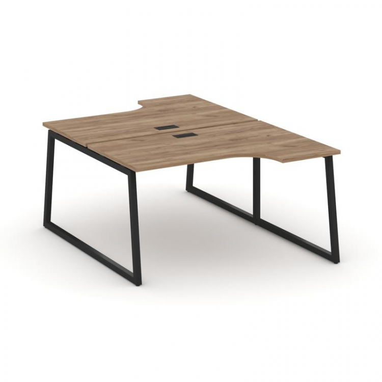 Style Project Рабочая станция эргоном. SN-4T1.DRPA-012 Дуб Табак/Металл Черный/Заглушка Пластик Черн
