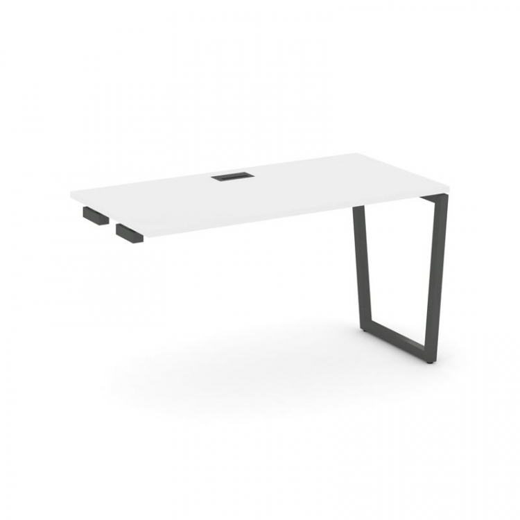 Style Project Стол-приставка к опор. элем. SN-4T2.OPRS-003 Белый/Металл Антрацит/Черный Пластик 1380