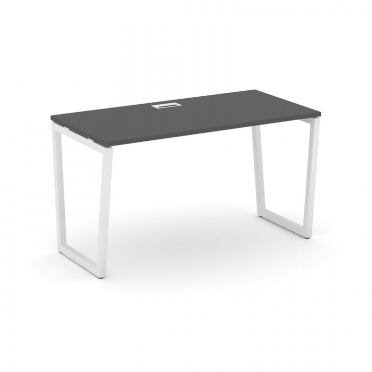 Style Project Стол письменный SN-4T2.SP-012 Антрацит/Металл Белый/Заглушка Пластик Белый 1180*700*75