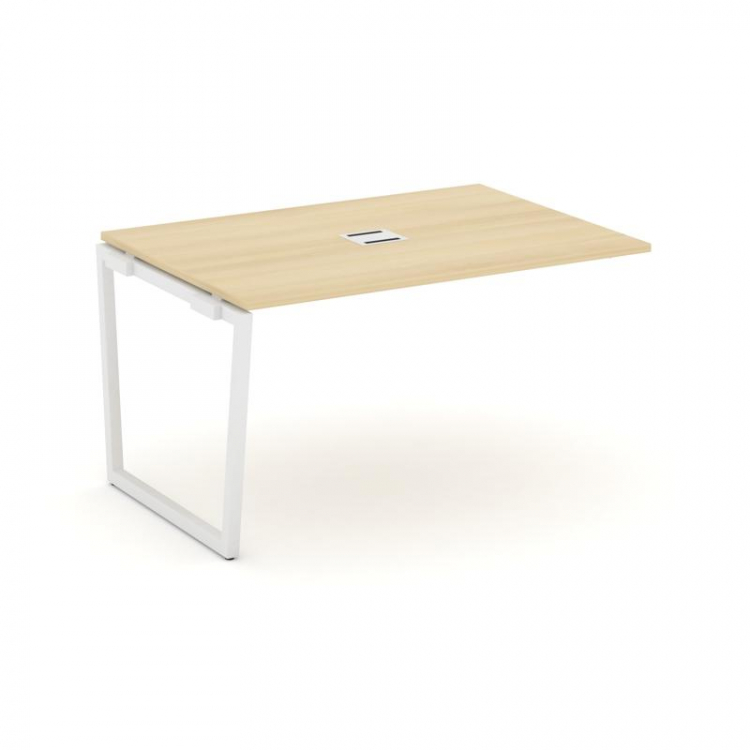 Style Project Проходной наб. элем. перег. стола SN-4T2.NSPRG-003 Акация Лорка/Металл Белый/Заглушка