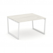 Style Project Стол переговорный SN-4T2.SPRG-034.3 Дуб Наварра/Металл Белый 1580*1180*750