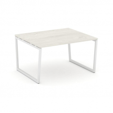 Style Project Стол переговорный SN-4T2.SPRG-034.3 Дуб Наварра/Металл Белый 1580*1180*750