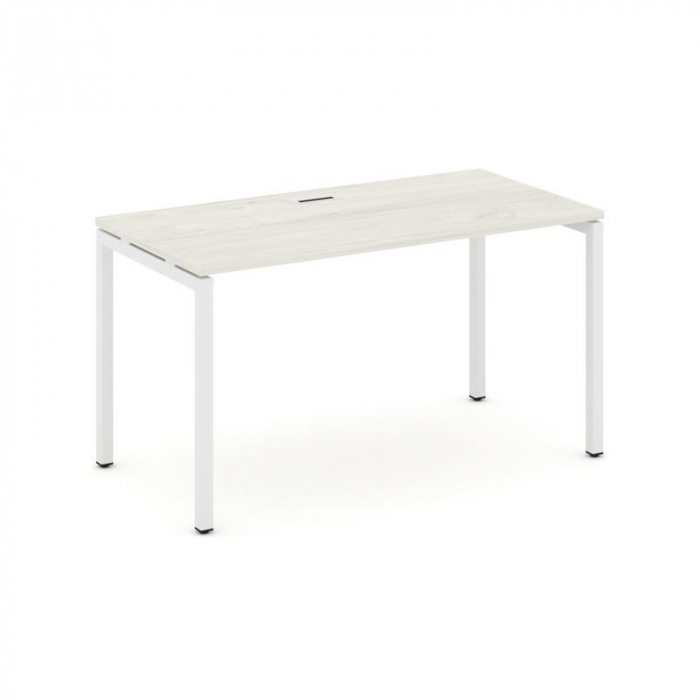 Style Project Стол письменный SN-4P.SP-024 Дуб Наварра/Металл Белый 1580*800*750