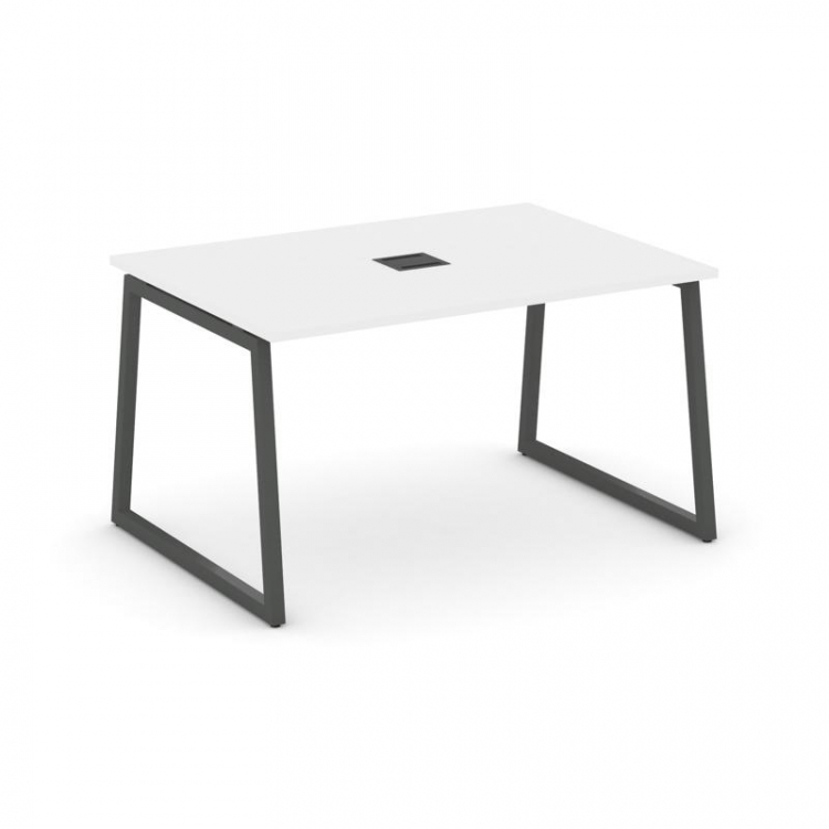 Style Project Стол переговорный SN-4T1.SPRG-001 Белый/Металл Антрацит/Заглушка Металл Антрацит 980*9