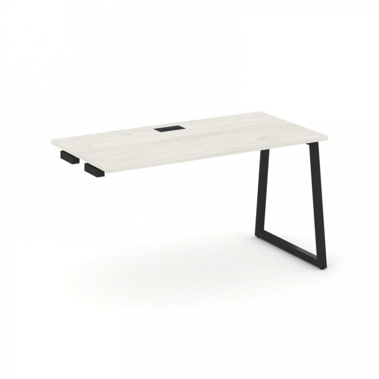 Style Project Стол-приставка к опор. элем. SN-4T1.OPRS-022 Дуб Наварра/Металл Черный/Заглушка Пласти