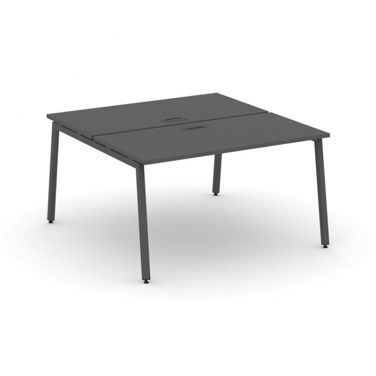Style Project Рабочая станция 2-х сторон. SN-4A.DRS-014 Антрацит/Металл Антрацит 1580*1432*750