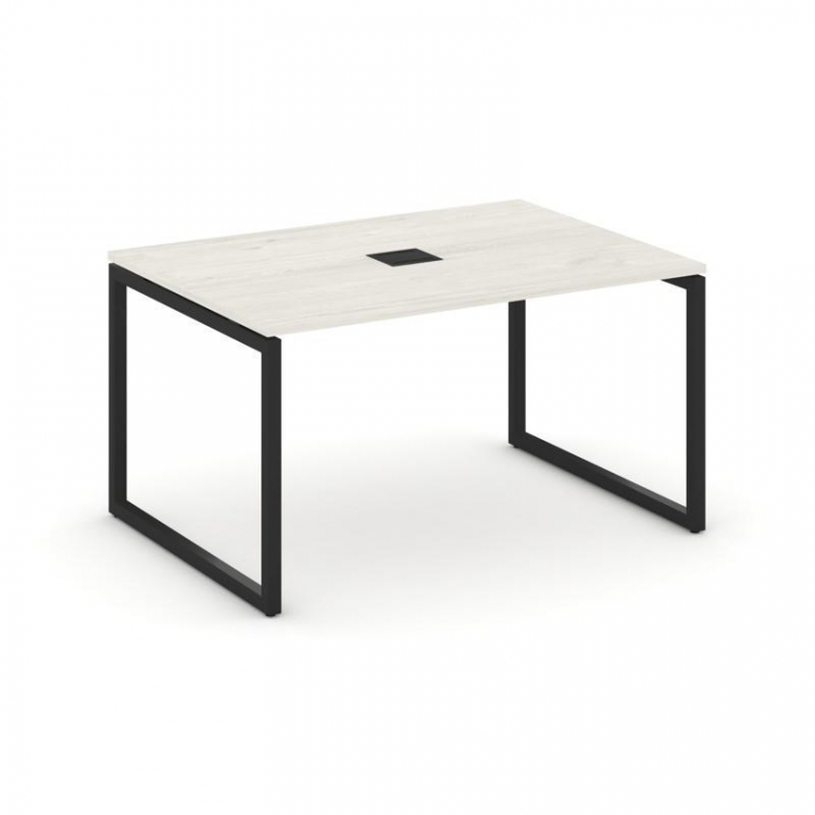 Style Project Стол переговорный SN-4O.SPRG-001 Дуб Наварра/Металл Черный 980*980*750