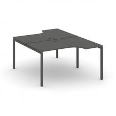 Style Project Рабочая станция эргоном. SN-4P.DRPA-012 Антрацит/Металл Антрацит 1580*1432/1992*750