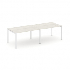 Style Project Стол переговорный SN-4P.SPRG-012.3 Дуб Наварра/Металл Белый 2360*980*750
