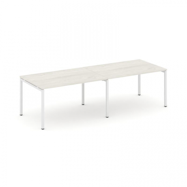 Style Project Стол переговорный SN-4P.SPRG-012.3 Дуб Наварра/Металл Белый 2360*980*750