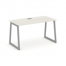 Style Project Стол письменный SN-4T1.SP-024 Дуб Наварра/Металл Серый/Заглушка Пластик Серебро 1580*8