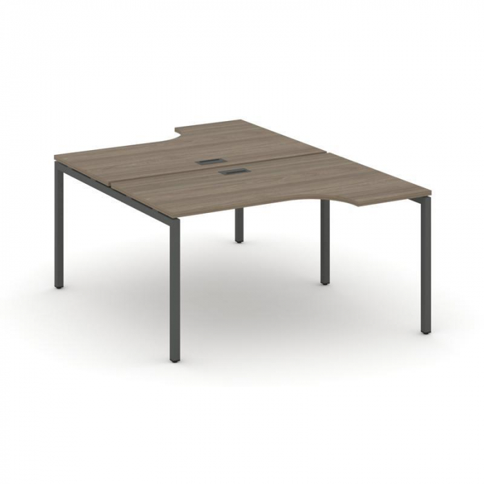 Style Project Рабочая станция эргоном. SN-4P.DRPA-002 Вяз Благородный/Металл Антрацит 1580*1232/1992