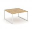 Style Project Рабочая станция 2-х сторон. SN-4O.DRS-011 Тиквуд Светлый/Металл Белый 980*1432*750