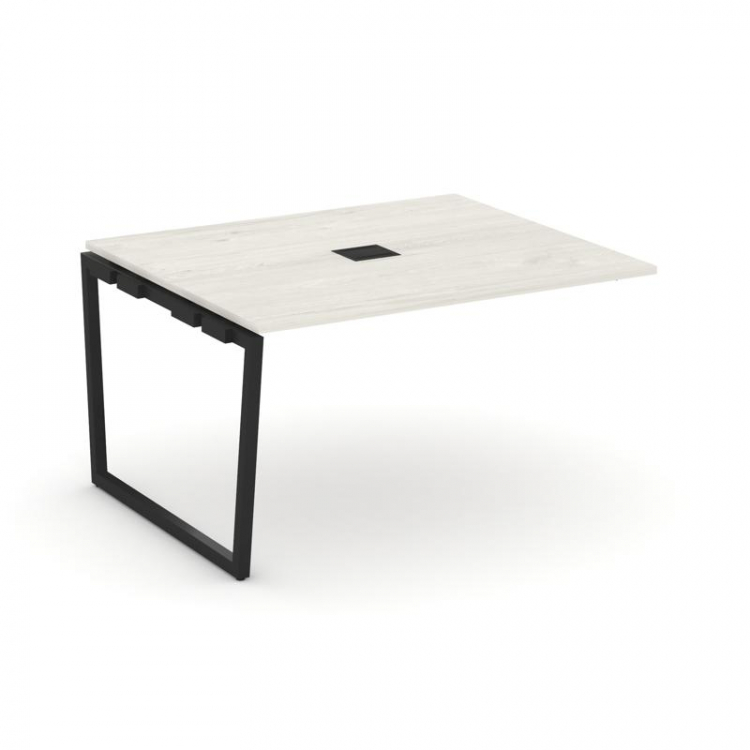 Style Project Проходной наб. элем. перег. стола SN-4T2.NSPRG-034 Дуб Наварра/Металл Черный/Заглушка