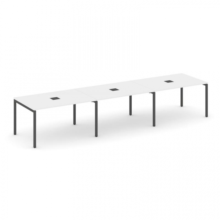 Style Project Стол переговорный SN-4P.SPRG-021 Белый/Металл Антрацит 2940*980*750
