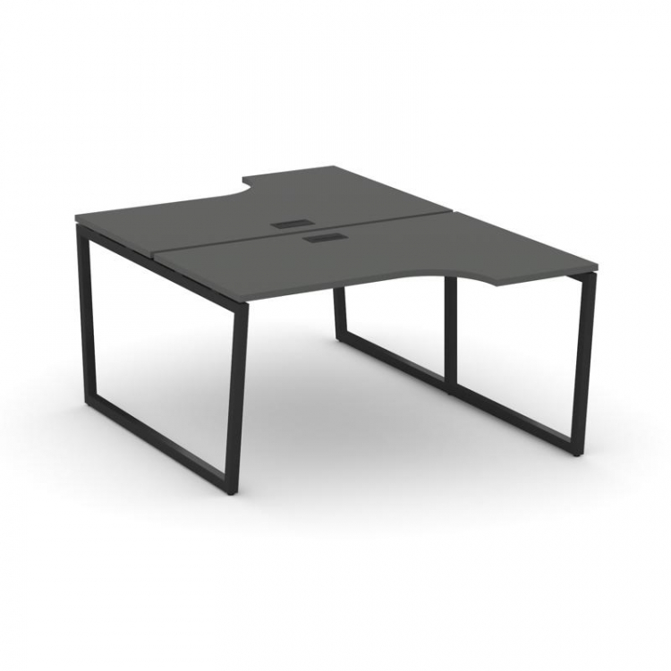 Style Project Рабочая станция эргоном. SN-4T2.DRPA-011 Антрацит/Металл Черный/Заглушка Пластик Черны