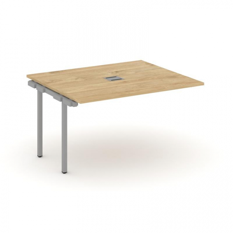 Style Project Проходной наб. элем. перег. стола SN-4P.NSPRG-033 Тиквуд Светлый/Металл Серый 1380*118