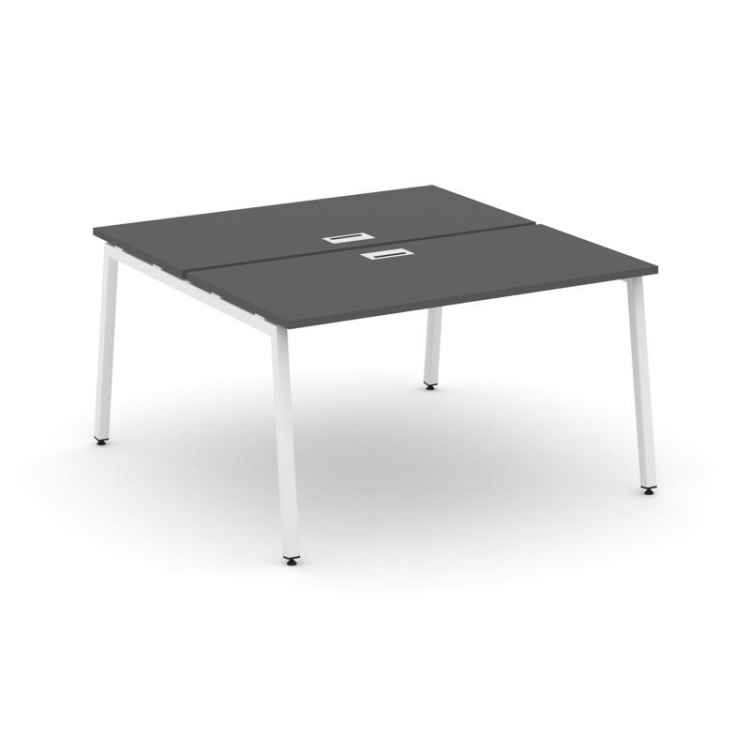 Style Project Рабочая станция 2-х сторон. SN-4A.DRS-002 Антрацит/Металл Белый 1180*1232*750