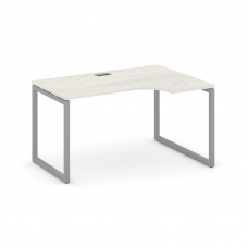Style Project Стол рабочий эргоном. SN-4O.SPA-001(R) Дуб Наварра/Металл Серый 1380*600/980*750
