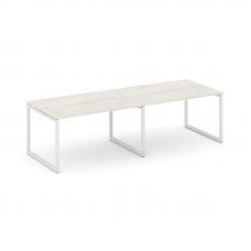 Style Project Стол переговорный SN-4O.SPRG-013.3 Дуб Наварра/Металл Белый 2760*980*750