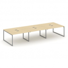 Style Project Рабочая станция 2-х сторон. SN-4O.DRS-064 Акация Лорка/Металл Серый 4740*1232*750