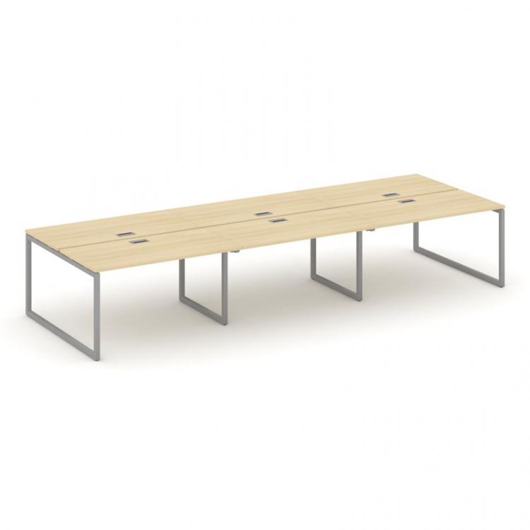 Style Project Рабочая станция 2-х сторон. SN-4O.DRS-064 Акация Лорка/Металл Серый 4740*1232*750