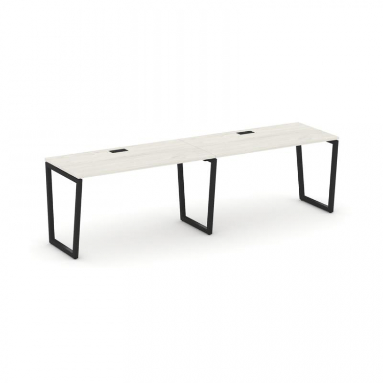 Style Project Рабочая станция 1 сторон. SN-4T2.ORS-011 Дуб Наварра/Металл Черный/Заглушка Пластик Че