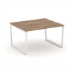 Style Project Стол переговорный SN-4T2.SPRG-034.3 Дуб Табак/Металл Белый 1580*1180*750