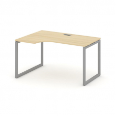 Style Project Стол рабочий эргоном. SN-4O.SPA-021(L) Акация Лорка/Металл Серый 1380*800/980*750