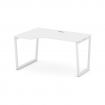 Style Project Стол рабочий эргоном. SN-4T2.SPA-022(L) Белый/Металл Белый/Заглушка Пластик Белый 1580