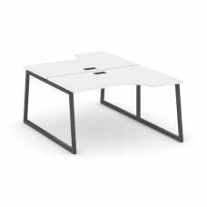 Style Project Рабочая станция эргоном. SN-4T1.DRPA-021 Белый/Металл Антрацит/Заглушка Пластик Черный