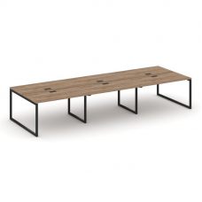 Style Project Рабочая станция 2-х сторон. SN-4O.DRS-064 Дуб Табак/Металл Черный 4740*1232*750