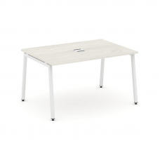 Style Project Стол переговорный SN-4A.SPRG-004 Дуб Наварра/Металл Белый 1580*980*750